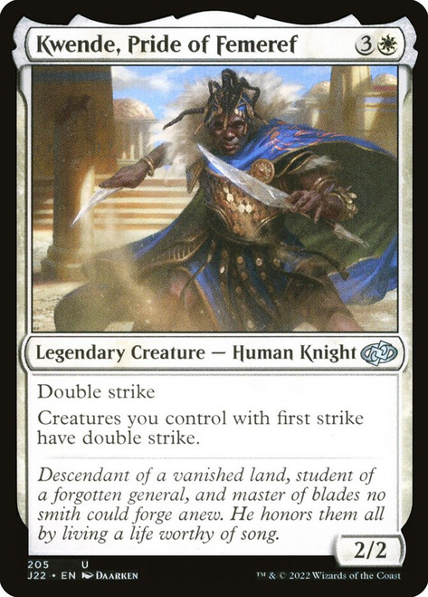 Kwende, Pride of Femeref\nJumpstart 2022\nSingle\nMagic The Gathering