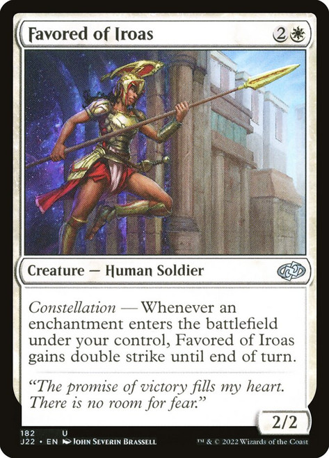 Favored of Iroas\nJumpstart 2022\nSingle\nMagic The Gathering