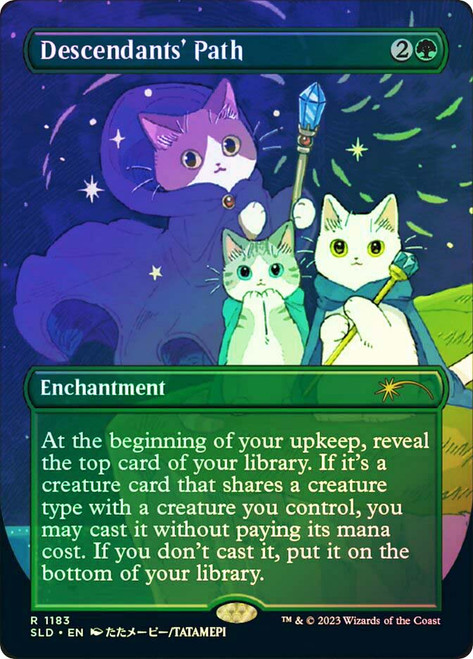 Descendants' Path (Secret Lair) (Borderless)\nPromo: General\nSingle\nMagic The Gathering