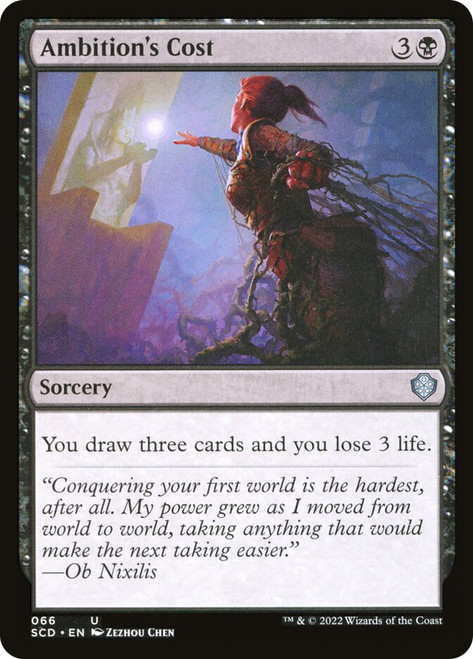 Ambition's Cost\nStarter Commander Decks\nSingle\nMagic The Gathering
