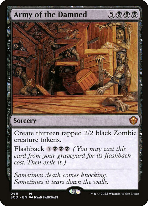 Army of the Damned\nStarter Commander Decks\nSingle\nMagic The Gathering