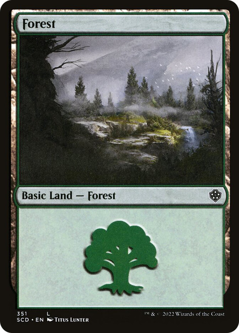 Forest (#351)\nStarter Commander Decks\nSingle\nMagic The Gathering