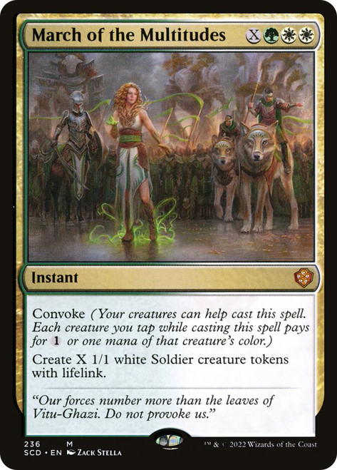 March of the Multitudes\nStarter Commander Decks\nSingle\nMagic The Gathering