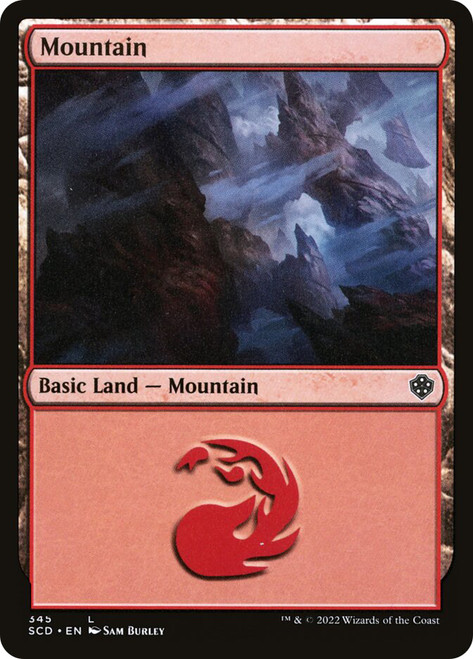 Mountain (#345)\nStarter Commander Decks\nSingle\nMagic The Gathering