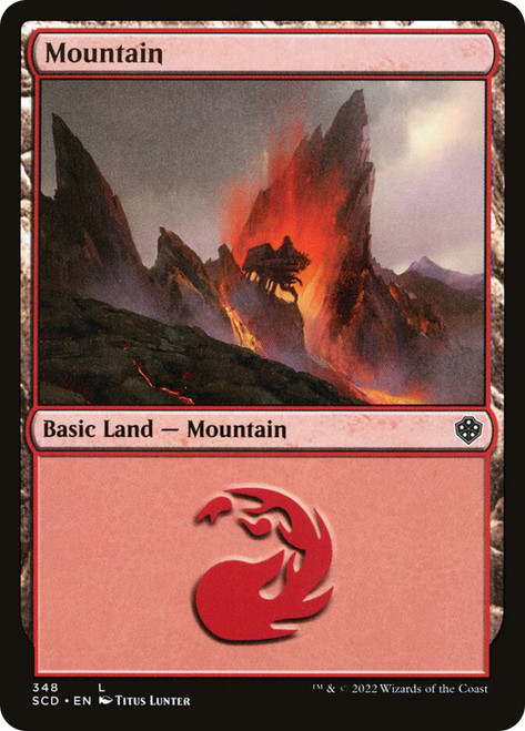 Mountain (#348)\nStarter Commander Decks\nSingle\nMagic The Gathering