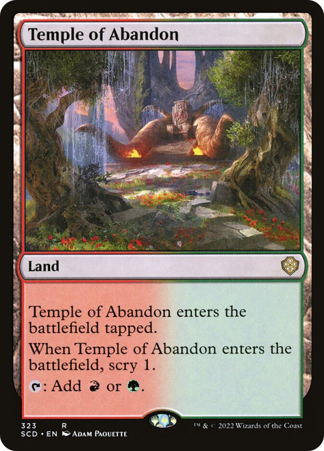 Temple of Abandon\nStarter Commander Decks\nSingle\nMagic The Gathering