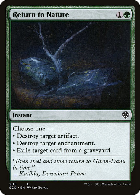 Return to Nature\nStarter Commander Decks\nSingle\nMagic The Gathering