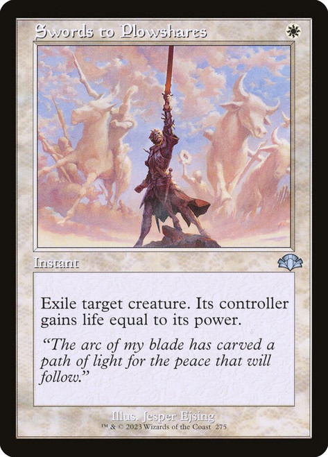 Swords to Plowshares (Retro Frame) | Dominaria Remastered - Retro