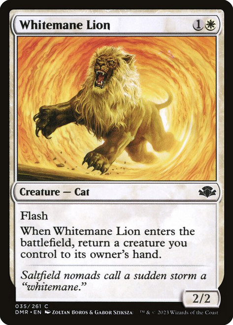 Whitemane Lion\nDominaria Remastered\nSingle\nMagic The Gathering