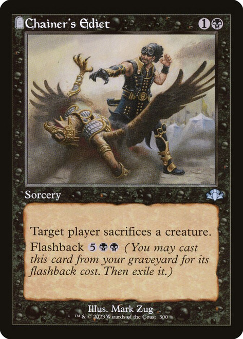Chainer's Edict (Retro Frame)\nDominaria Remastered - Retro Frame\nSingle\nMagic The Gathering