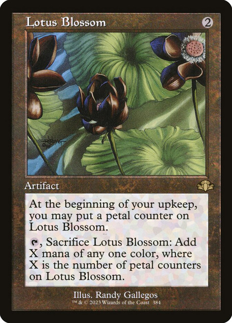 Lotus Blossom (Retro Frame)\nDominaria Remastered - Retro Frame\nSingle\nMagic The Gathering