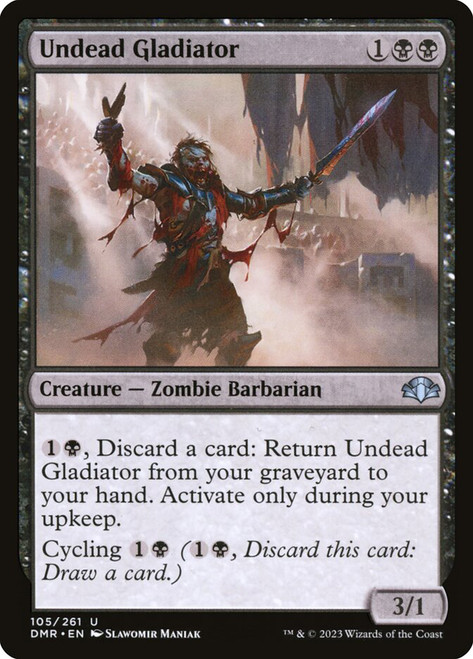 Undead Gladiator\nDominaria Remastered\nSingle\nMagic The Gathering