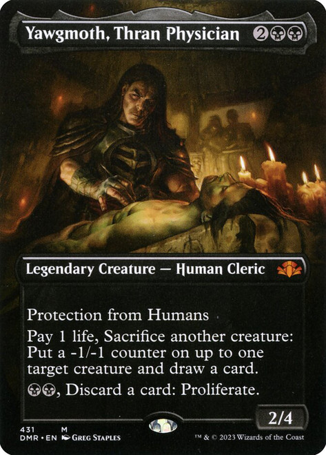 Yawgmoth, Thran Physician (Borderless)\nDominaria Remastered - Borderless\nSingle\nMagic The Gathering