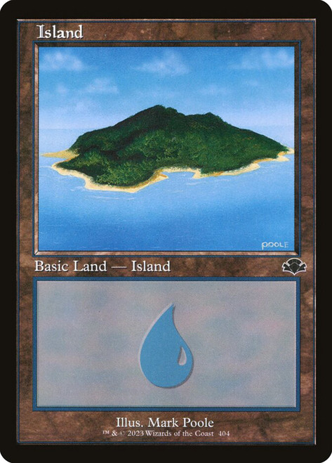 Island (#404) (Retro Frame) | Dominaria Remastered - Retro Frame 