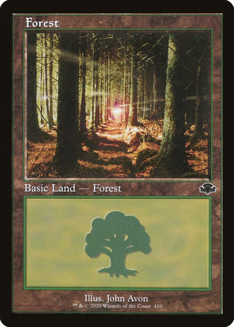 Forest (#410) (Retro Frame) | Dominaria Remastered - Retro Frame