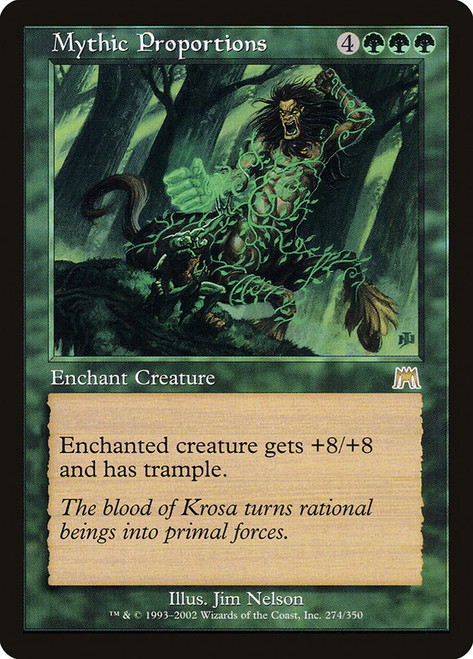 神話的体形/Mythic Proportions FOIL 英語 Mythic Proportions | Onslaught | Star City Games