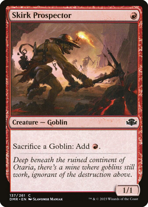 Skirk Prospector\nDominaria Remastered\nSingle\nMagic The Gathering