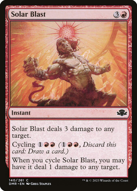 Solar Blast\nDominaria Remastered\nSingle\nMagic The Gathering
