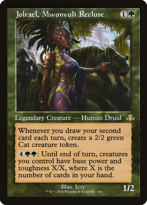 Jolrael, Mwonvuli Recluse (Retro Frame)\nDominaria Remastered - Retro Frame\nSingle\nMagic The Gathering