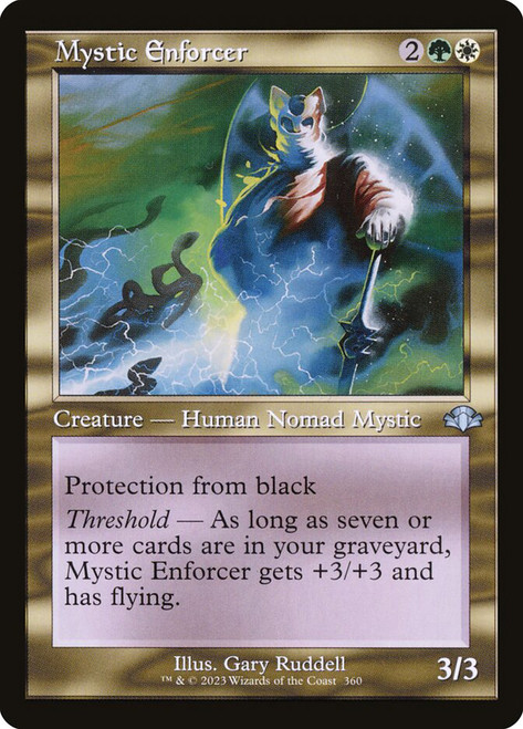 Mystic Enforcer (Retro Frame)\nDominaria Remastered - Retro Frame\nSingle\nMagic The Gathering