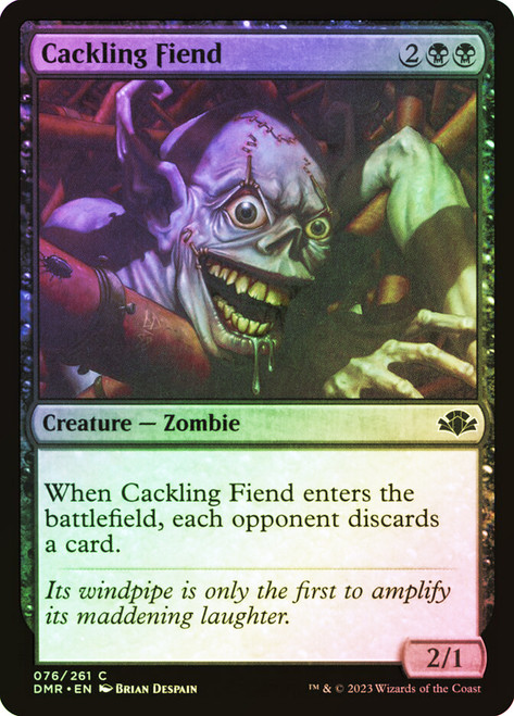 Cackling Fiend\nDominaria Remastered\nSingle\nMagic The Gathering