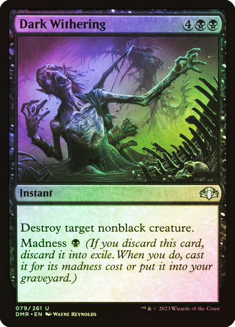 Dark Withering\nDominaria Remastered\nSingle\nMagic The Gathering
