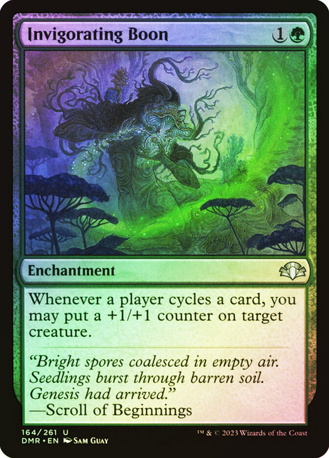 Invigorating Boon\nDominaria Remastered\nSingle\nMagic The Gathering