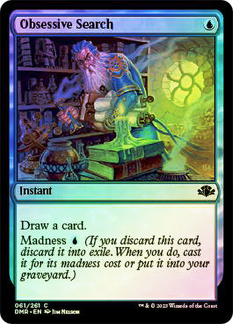 Obsessive Search\nDominaria Remastered\nSingle\nMagic The Gathering