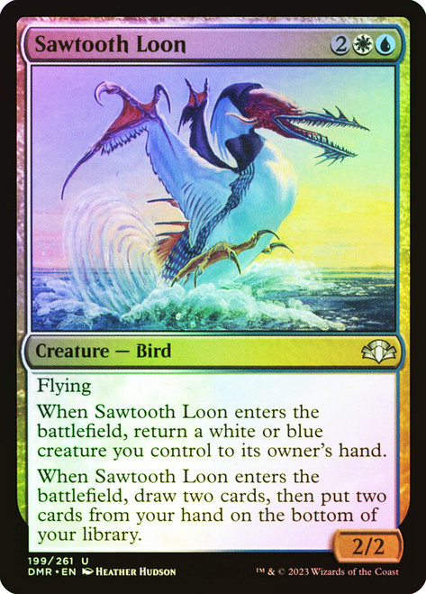 Sawtooth Loon\nDominaria Remastered\nSingle\nMagic The Gathering
