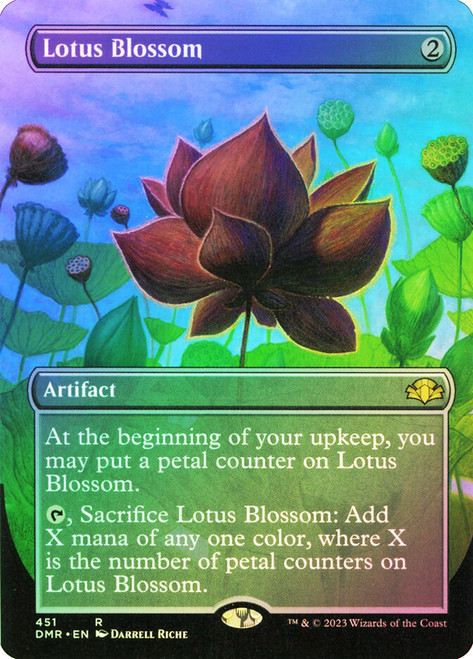 Lotus Blossom (Borderless)\nDominaria Remastered - Borderless\nSingle\nMagic The Gathering