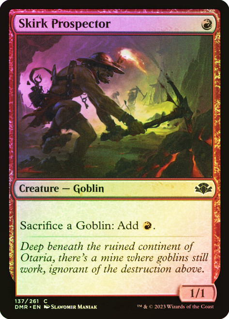 Skirk Prospector\nDominaria Remastered\nSingle\nMagic The Gathering