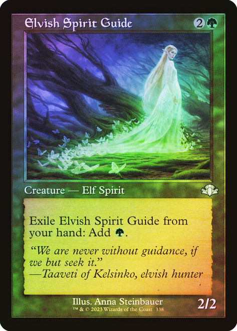 Elvish Spirit Guide (Retro Frame)\nDominaria Remastered - Retro Frame\nSingle\nMagic The Gathering