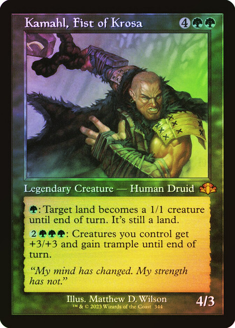 【Foil】クローサの拳カマール/Kamahl ONS 英1日1FOIL Kamahl, Fist of Krosa | Dominaria Remastered | Star City Games