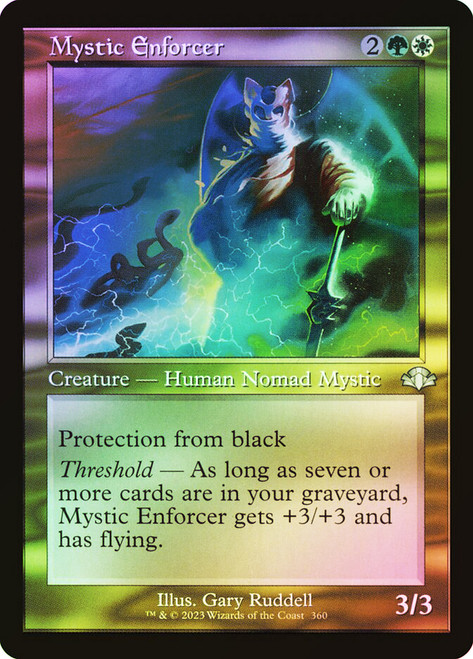 Mystic Enforcer (Retro Frame)\nDominaria Remastered - Retro Frame\nSingle\nMagic The Gathering