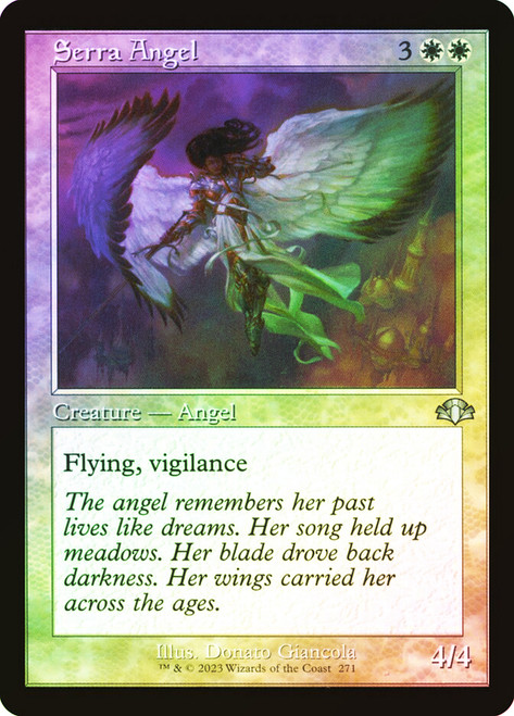 Serra Angel (Retro Frame)\nDominaria Remastered - Retro Frame\nSingle\nMagic The Gathering