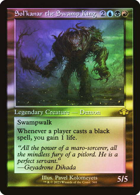 Sol'kanar the Swamp King (Retro Frame)\nDominaria Remastered - Retro Frame\nSingle\nMagic The Gathering