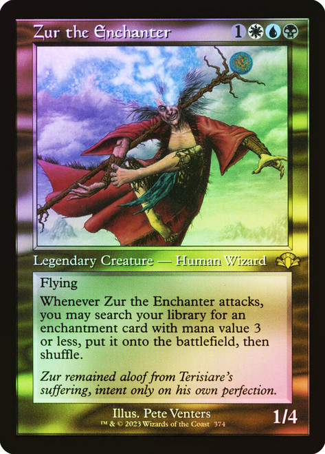 Zur the Enchanter (Retro Frame)\nDominaria Remastered - Retro Frame\nSingle\nMagic The Gathering