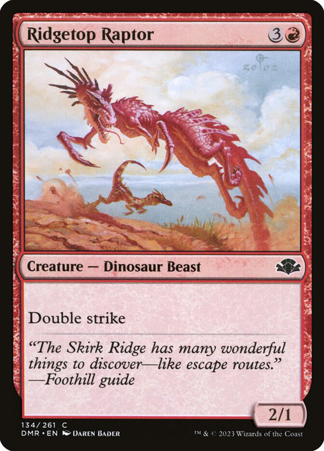 Ridgetop Raptor\nDominaria Remastered\nSingle\nMagic The Gathering