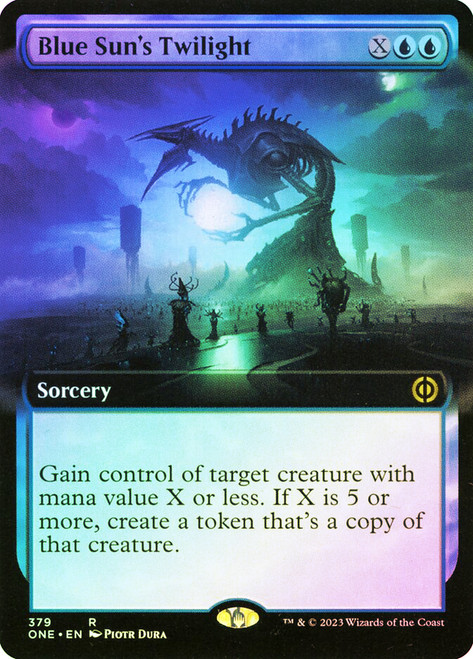 Blue Sun's Twilight (Extended Art)\nPhyrexia: All Will Be One - Variants\nSingle\nMagic The Gathering