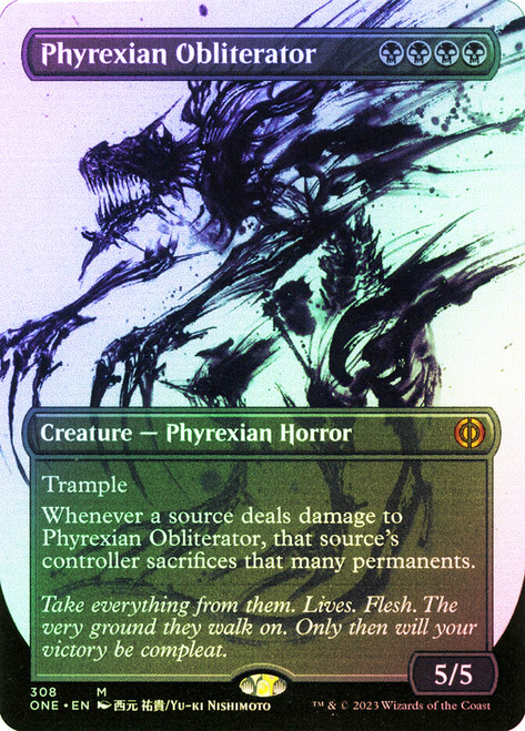 Phyrexian Obliterator (#308) (Showcase) | Phyrexia: All Will Be One 