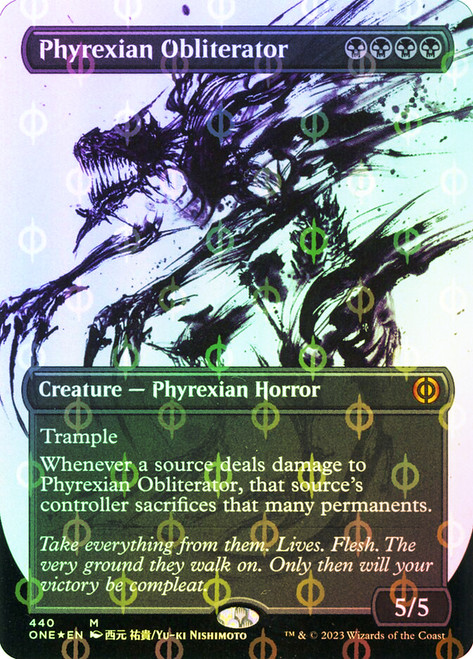 Phyrexian Obliterator (#440) (Showcase) (Compleat Foil) | Phyrexia 