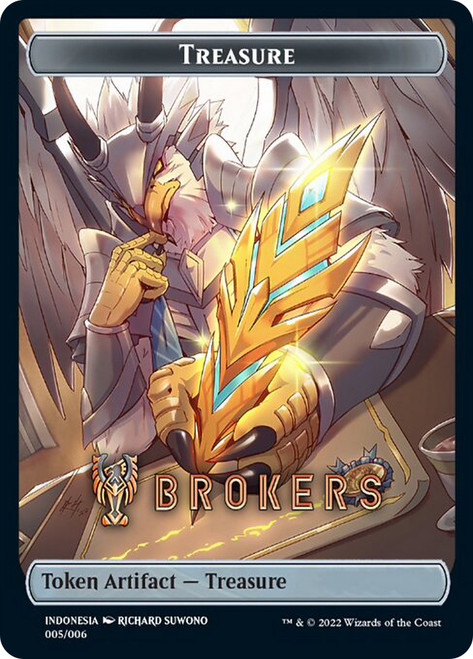 {Treasure Token} (Southeast Asia) (Streets of New Capenna) (#005)\nPromo: General\nSingle\nMagic The Gathering