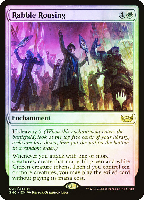 Rabble Rousing (Promo Pack) (Streets of New Capenna)
Promo
Single
Magic: The Gathering