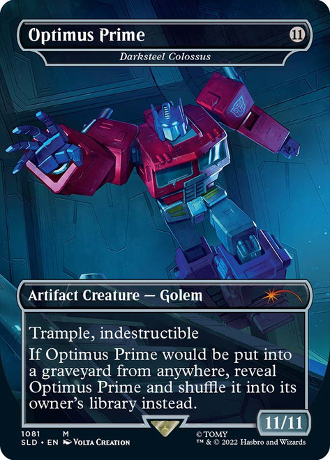 Darksteel Colossus // Darksteel Colossus (Optimus Prime) (Transformers) (Secret Lair) (#1081)
Secret Lair Drop
Single
Magic: The Gathering