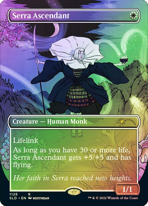 Serra Ascendant (Secret Lair) (Borderless)\nPromo: General\nSingle\nMagic The Gathering