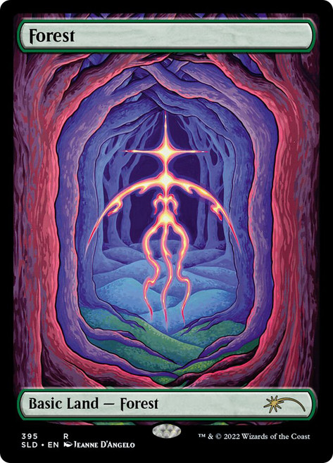 Forest (Secret Lair) (#395) (Full Art)\nPromo: General\nSingle\nMagic The Gathering