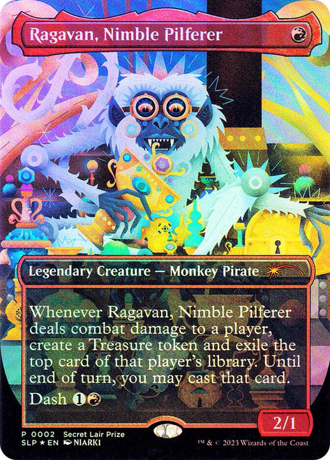 Ragavan, Nimble Pilferer (Secret Lair Prize)
Secret Lair Drop
Single
Magic: The Gathering