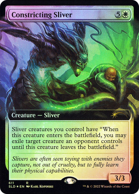 Constricting Sliver (Secret Lair) (Extended Art)\nPromo: General\nSingle\nMagic The Gathering