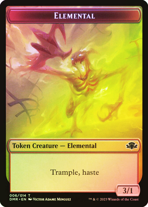 {Elemental Token} // {Elephant Token}\nDominaria Remastered\nSingle\nMagic The Gathering