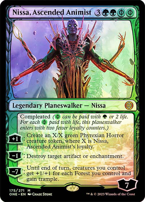 Nissa, Ascended Animist\nPhyrexia: All Will Be One\nSingle\nMagic The Gathering
